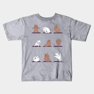 Poodle Yoga Kids T-Shirt